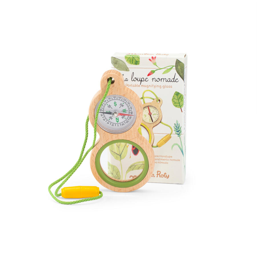 Lente d’ingrandimento portatile con bussola