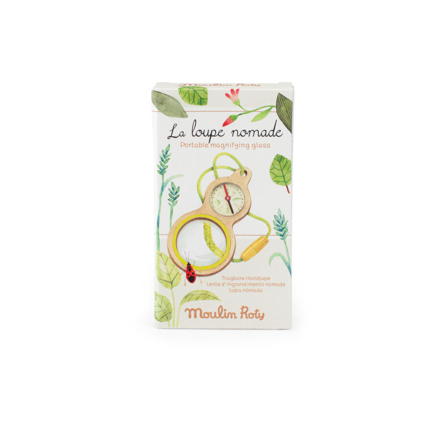 Lente d’ingrandimento portatile con bussola