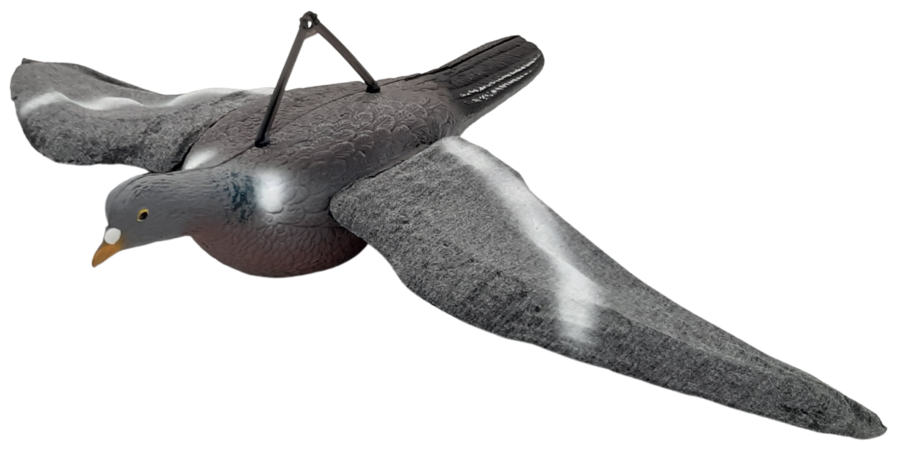 Giostra completa di 2 colombacci in volo super leggeri con ali in microfibra