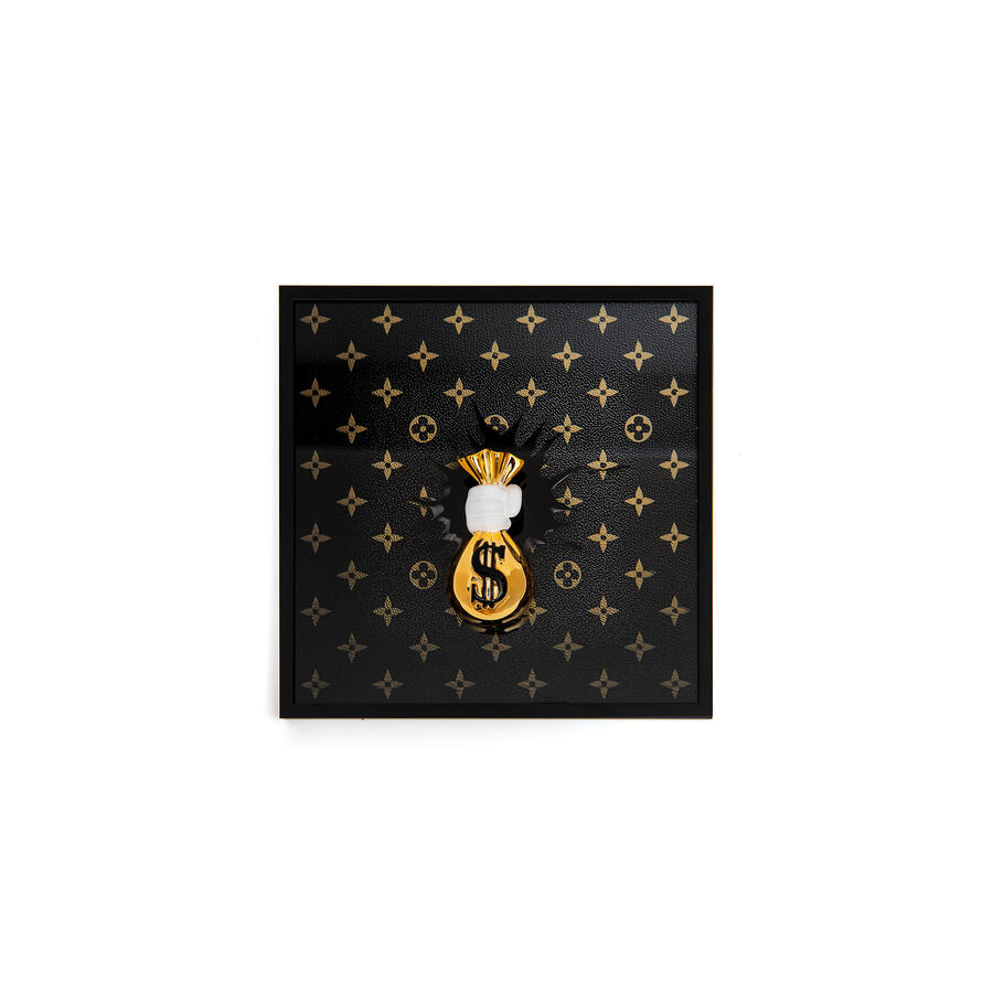 Sequenze - Quadro "Money Bag Luxury" 30x30 cm