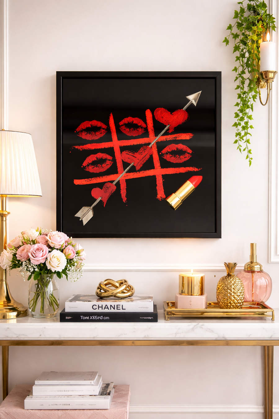 Sequenze - Quadro "Kiss and Play" 40x40 cm