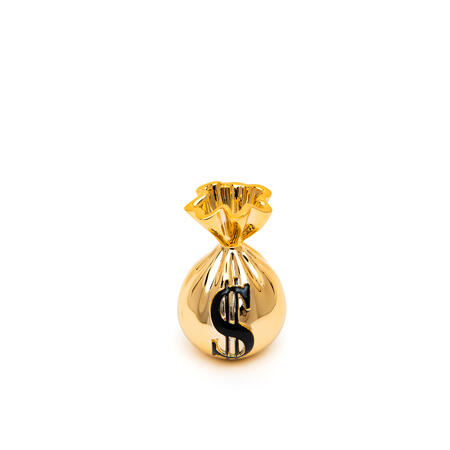 Sequenze - Scultura "Money Bag" oro 9,5 cm