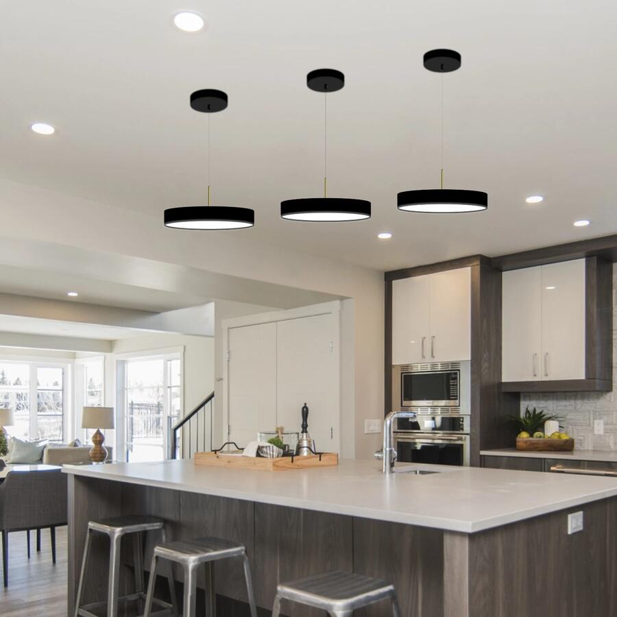 Lampadario 40W a Sospensione Cerchio Design Circolina IP20 Cucina Salotto LED 6500K