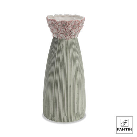 Fantin Argenti - Vaso in Ceramica con Margherite Rosa