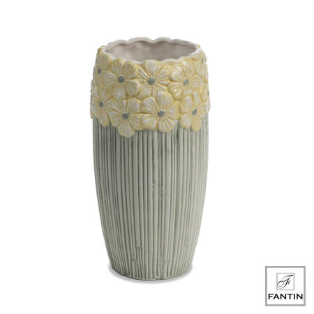 Fantin  Argenti - Vaso in Ceramica con Margherite Gialle 