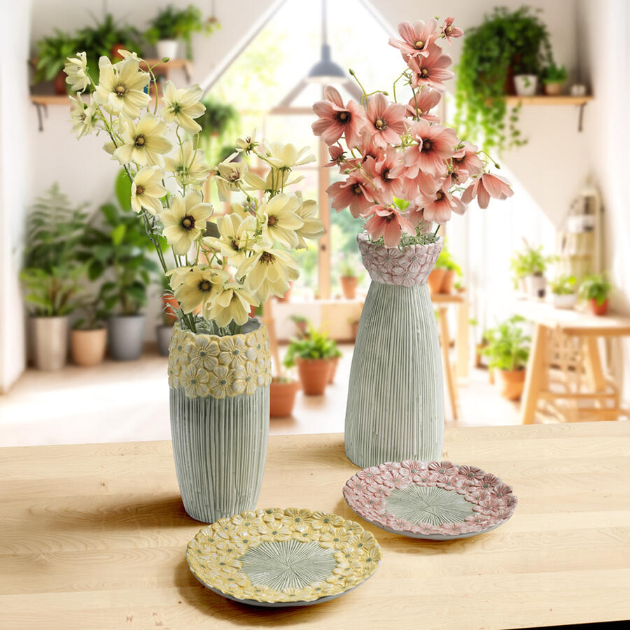 Fantin Argenti - Piatto in Ceramica con Margherite Gialle 