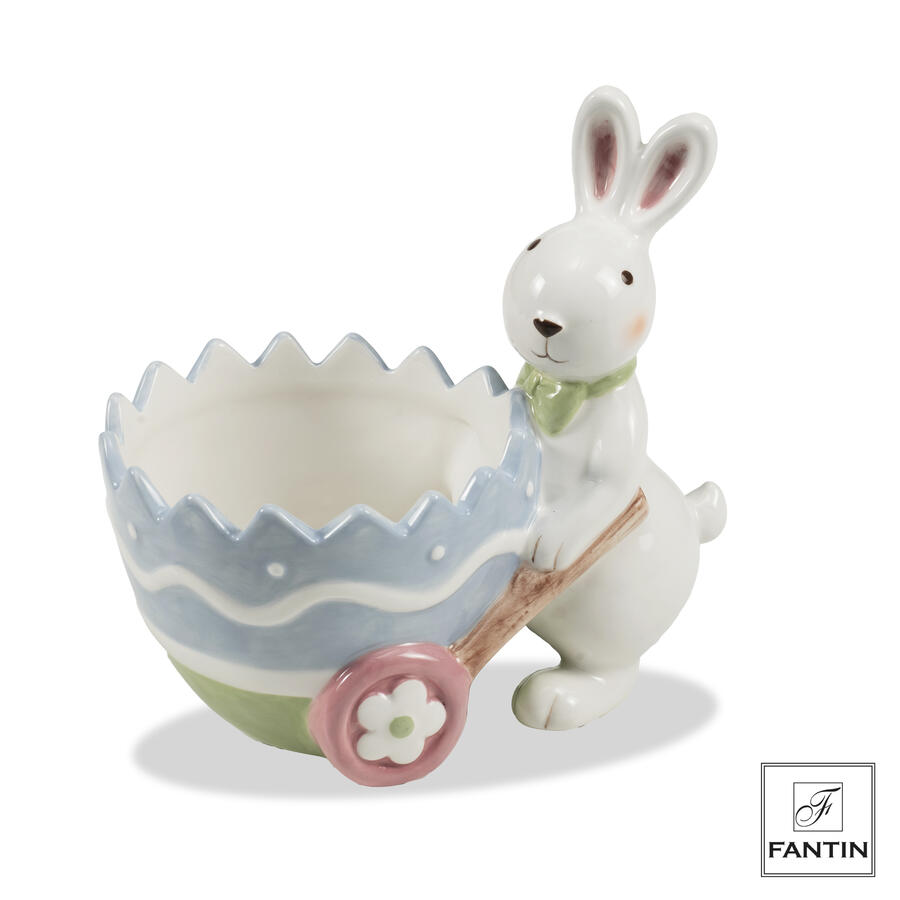 Fantin Argenti - Ciotola Ceramica coniglio con carriola