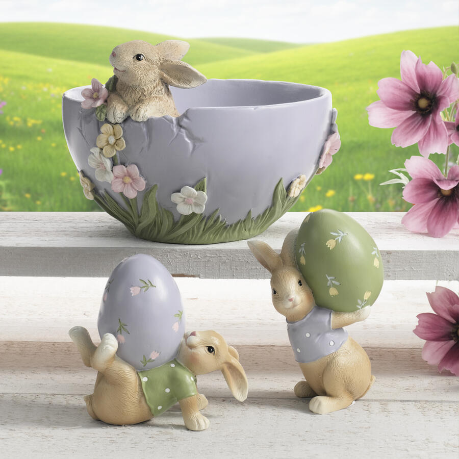 Fantin Argenti - Ciotola fiori con coniglio 