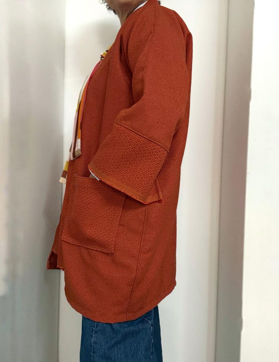 Kimono rosso mattone