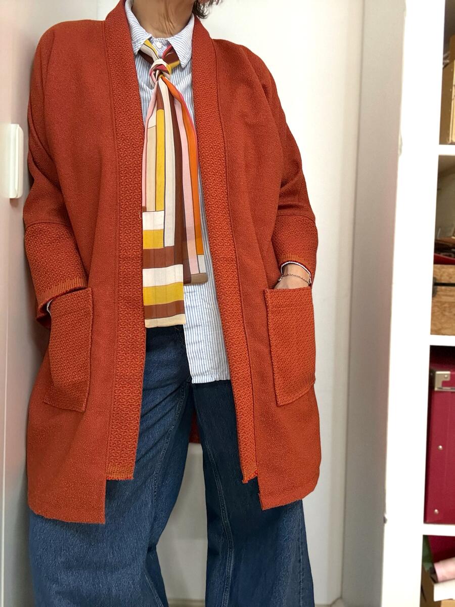 Kimono rosso mattone
