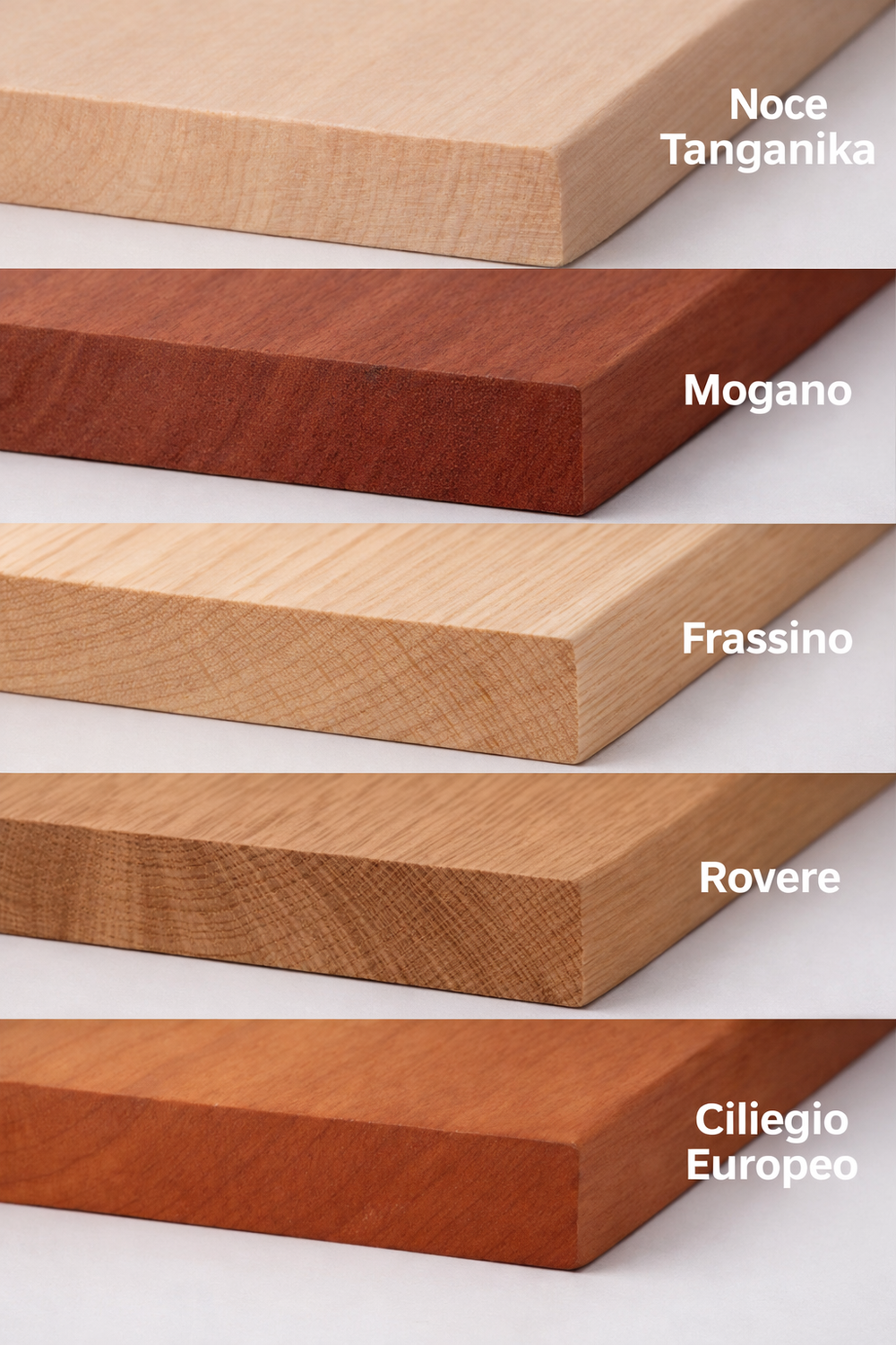 Bordo in legno Precollato da 200 mm Varie Essenze