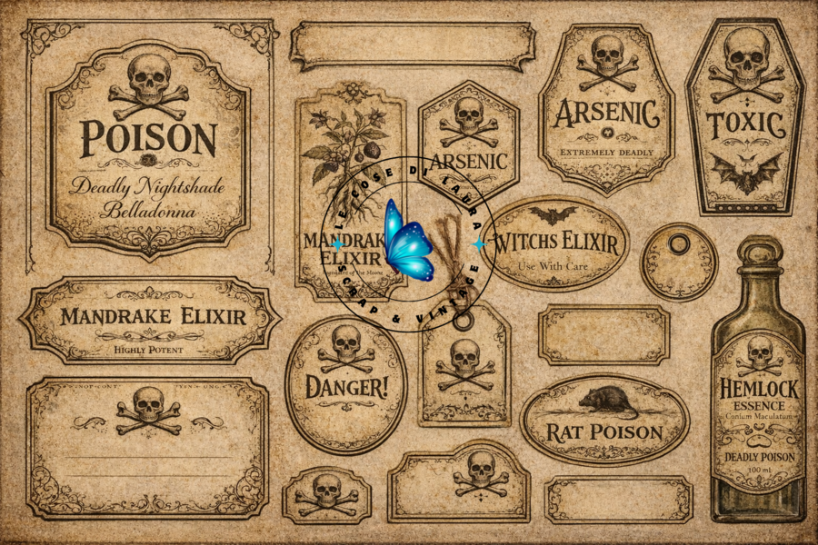 Emerald Key Coven- Kit digitale per Junk Journal