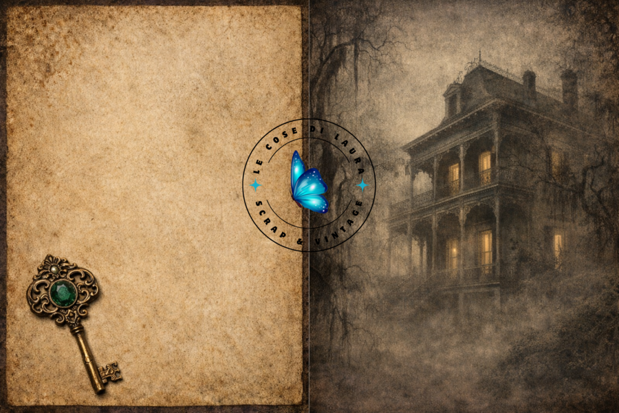 Emerald Key Coven- Kit digitale per Junk Journal