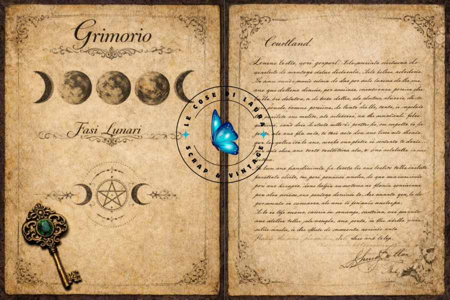 Emerald Key Coven- Kit digitale per Junk Journal