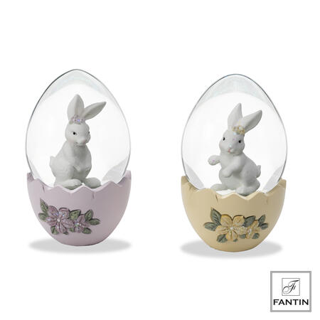 Fantin Argenti - Set 2 Boule de Neige Conigli 