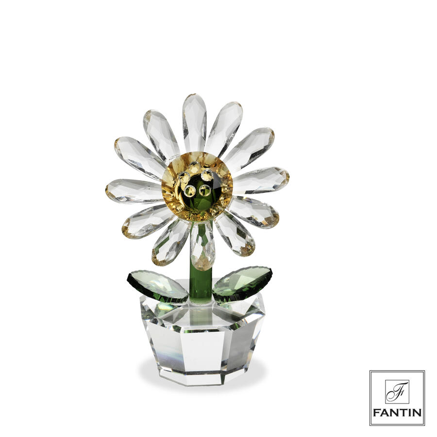 Fantin argenti - Fiore in Cristallo Trasparente Decorativo