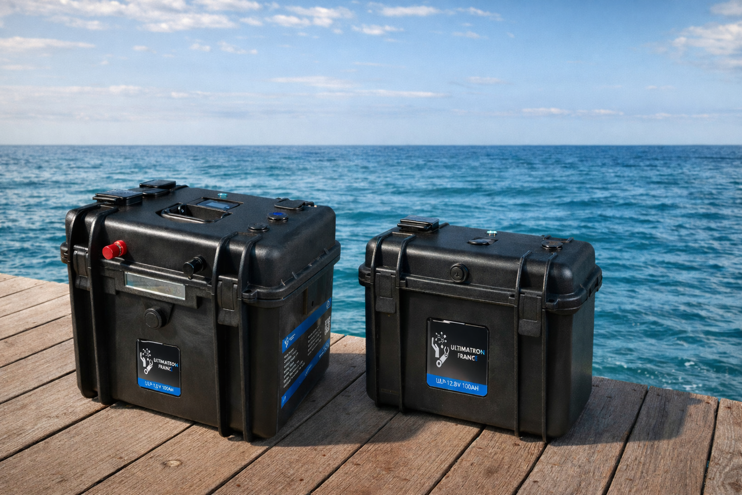 Batteria al litio Ultimatron LiFePO4 Litio 12,8V 100Ah - Bluetooth