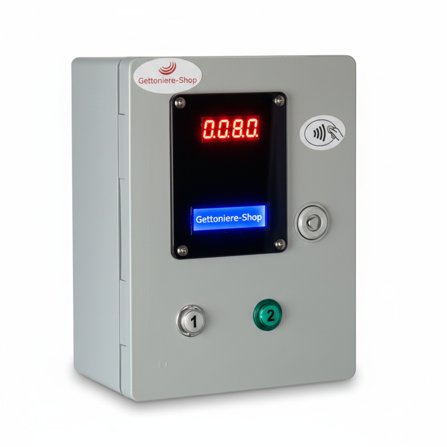 2 PORTE - Lettore di Tessere/Braccialetti ricaricabili (per 2 apriporta )