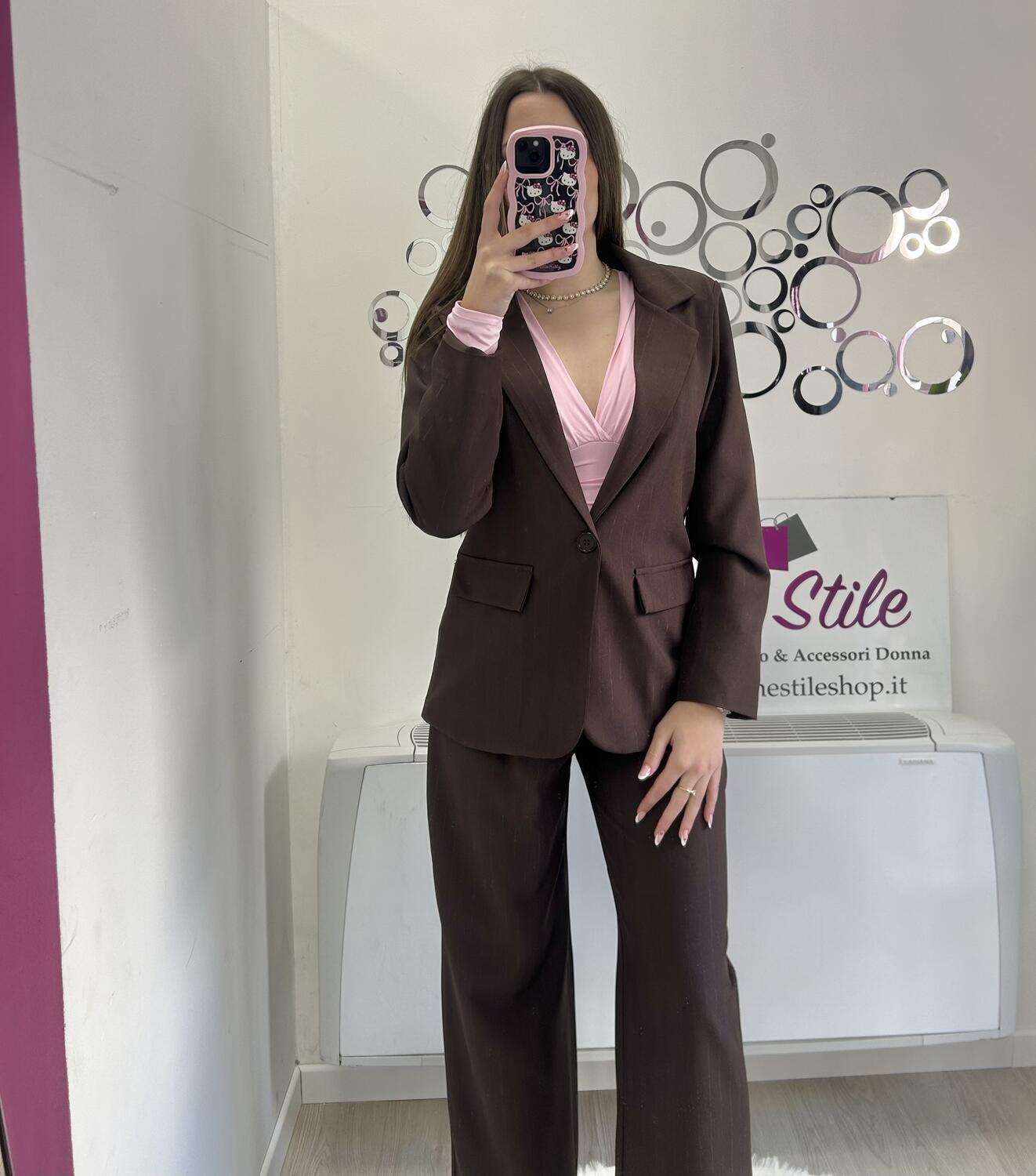 NOVITÀ Completo gessato in lurex