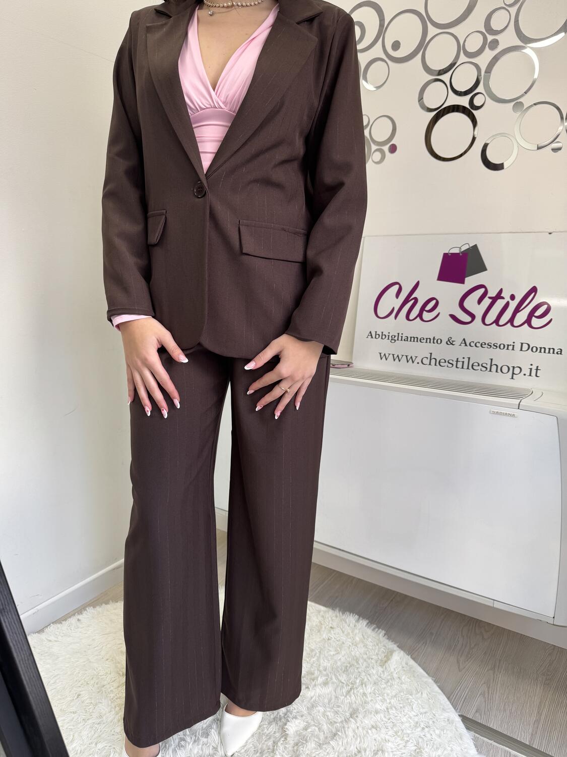 NOVITÀ Completo gessato in lurex