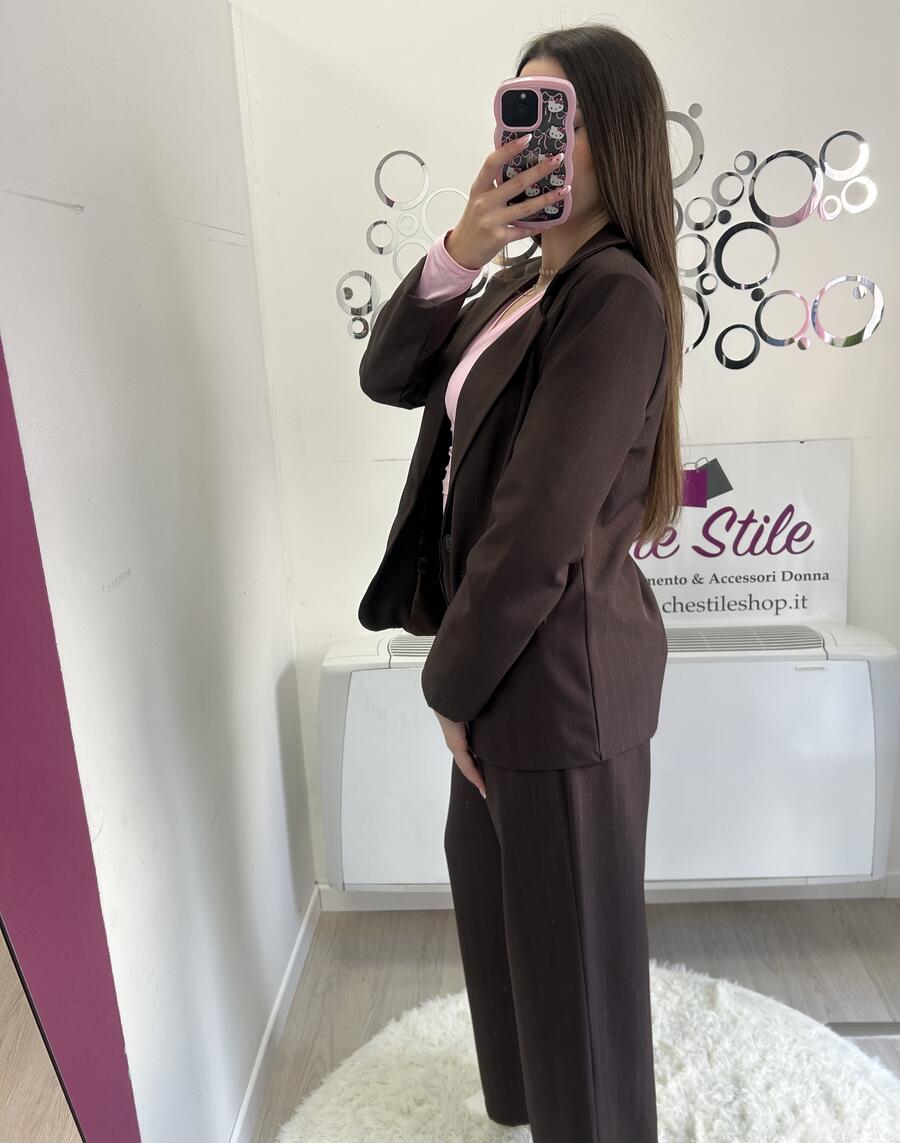 NOVITÀ Completo gessato in lurex