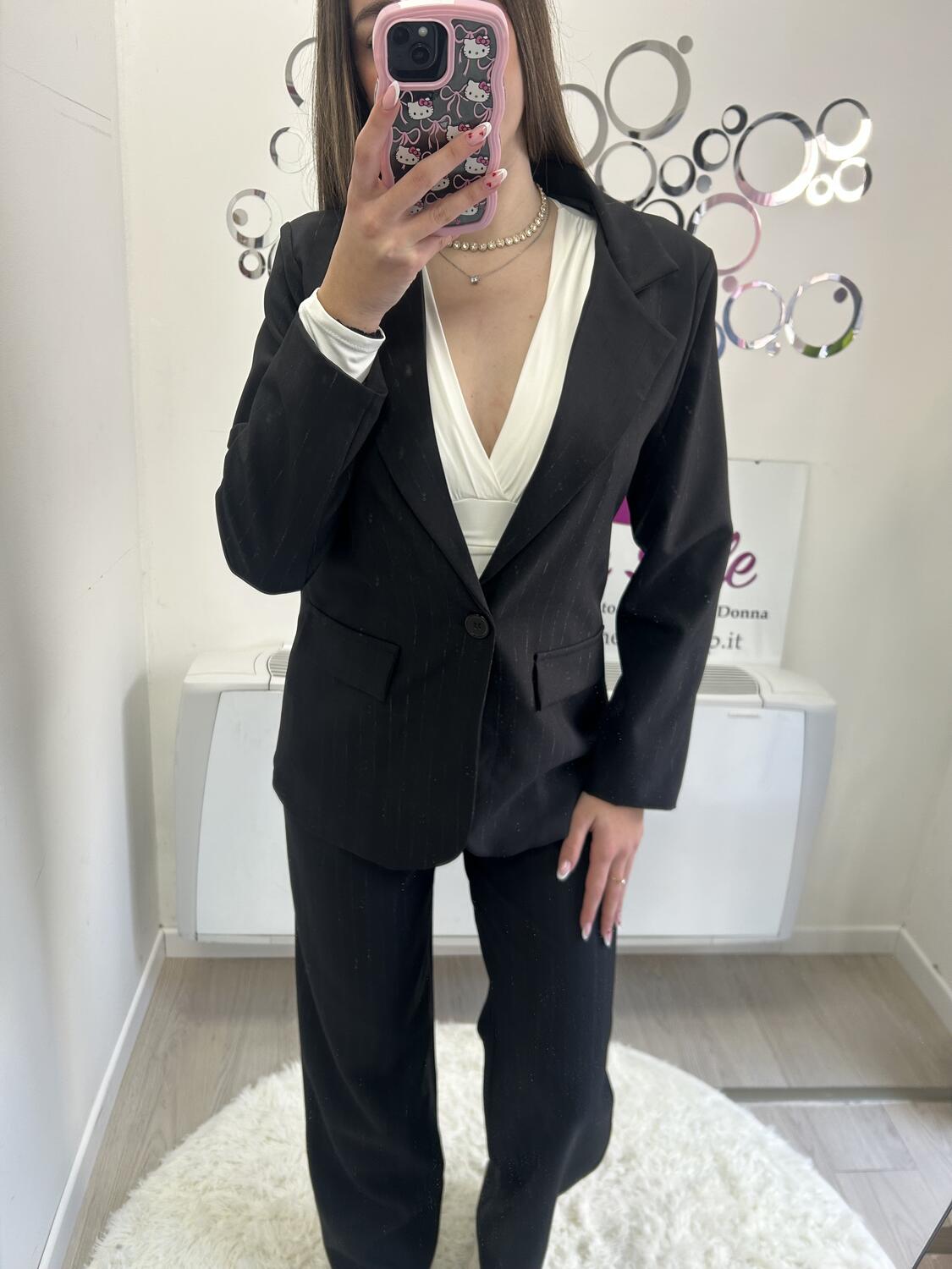 NOVITÀ Completo gessato in lurex