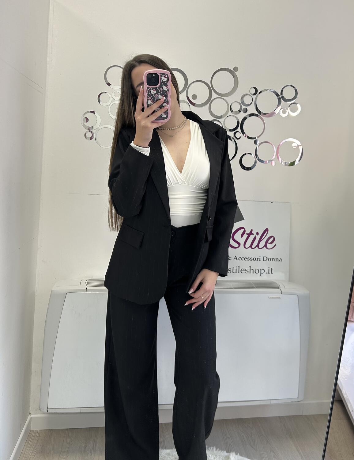 NOVITÀ Completo gessato in lurex