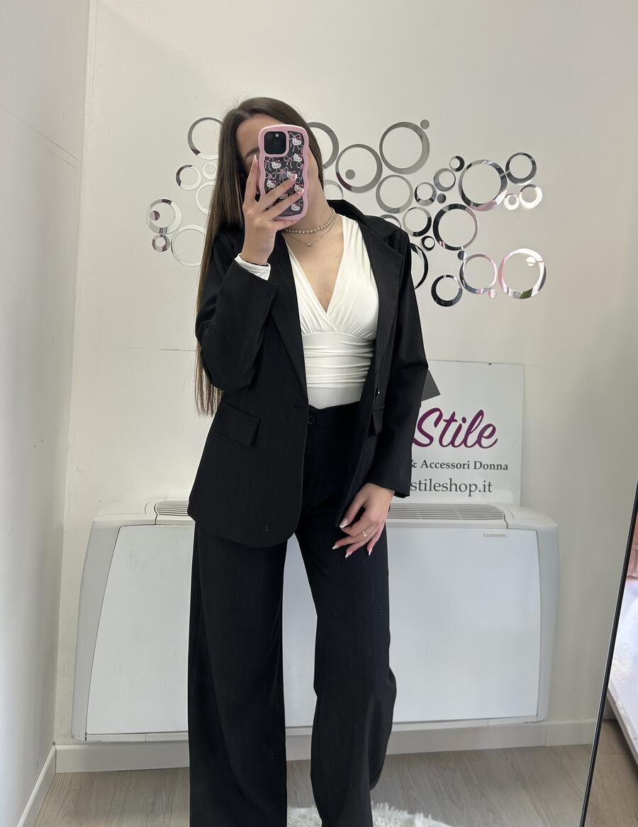 NOVITÀ Completo gessato in lurex