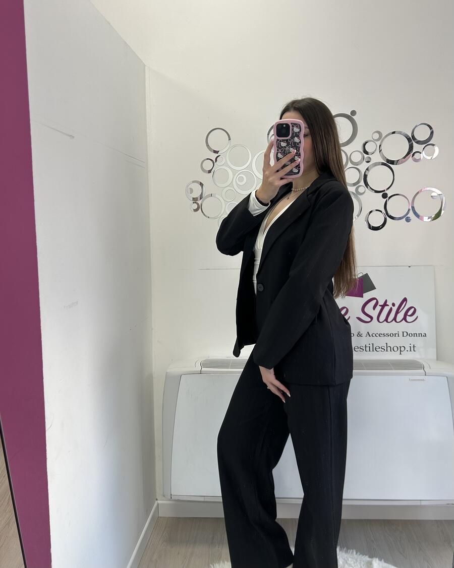 NOVITÀ Completo gessato in lurex