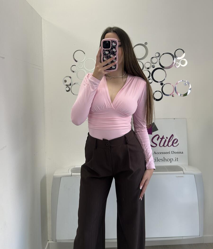 NOVITÀ Body a manica lunga scollo a V