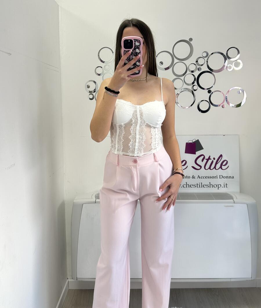 NOVITÀ Top in pizzo tipo corsetto