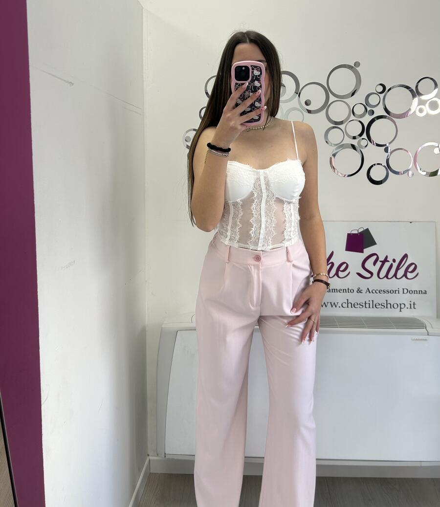 NOVITÀ Top in pizzo tipo corsetto