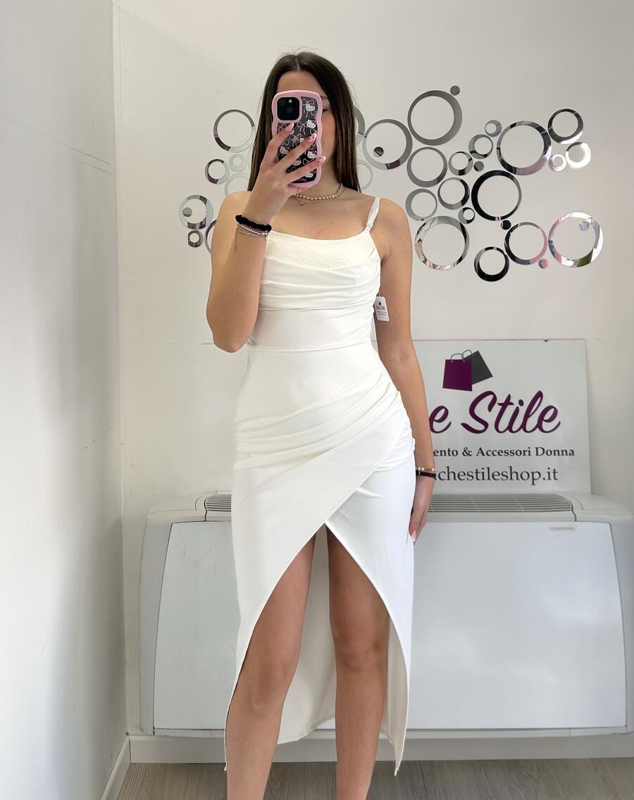 NOVITÀ Abito lungo dettaglio pizzo