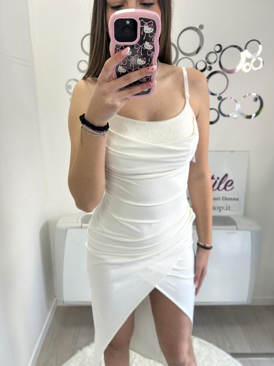 NOVITÀ Abito lungo dettaglio pizzo