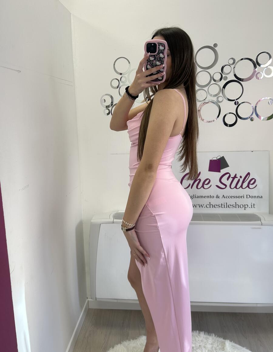 NOVITÀ Abito lungo dettaglio pizzo