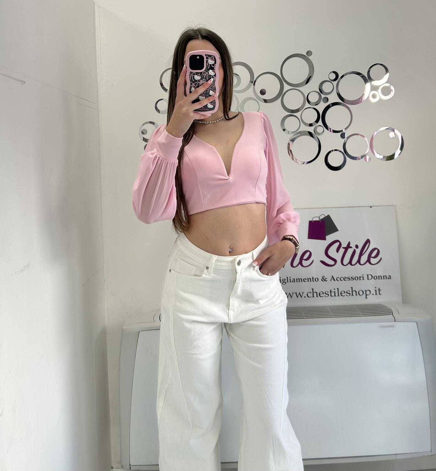 NOVITÀ Top scollo a cuore e fiocco sulla schiena 