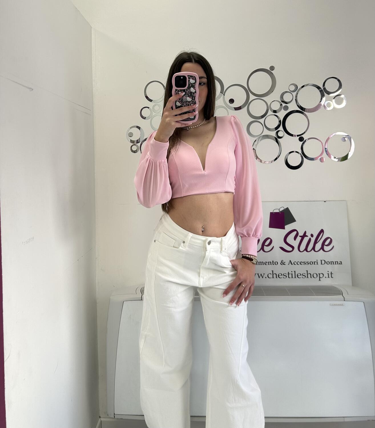 NOVITÀ Top scollo a cuore e fiocco sulla schiena 