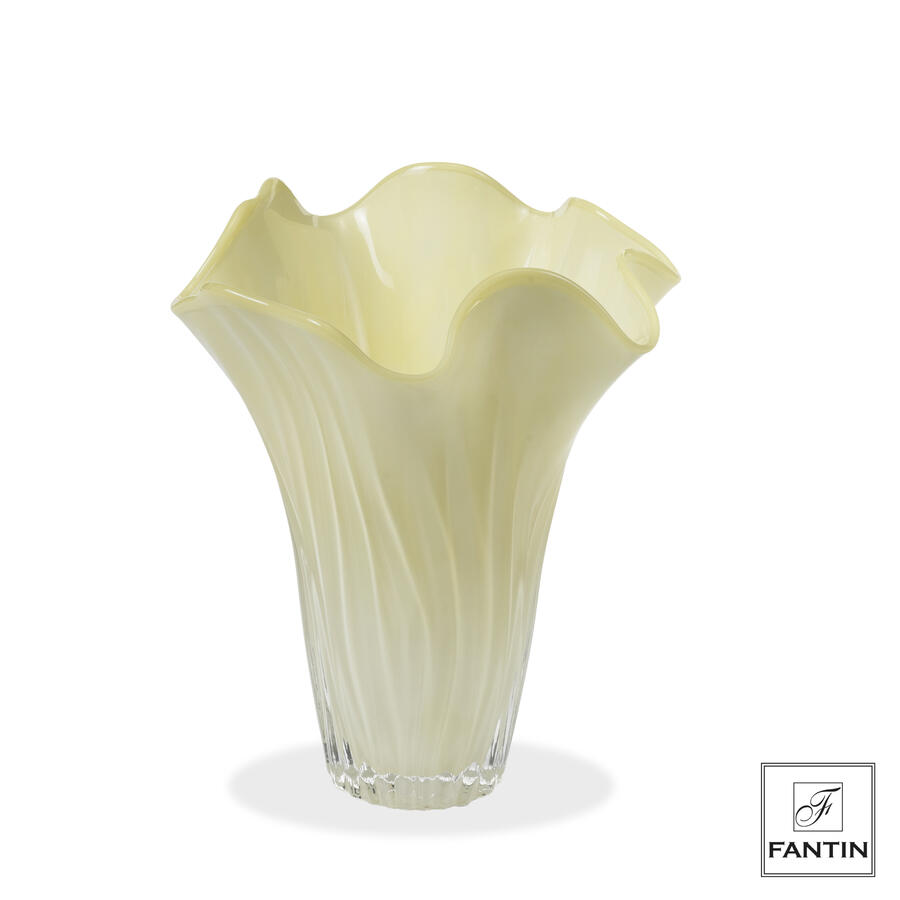 Fantin Argenti - Vaso vetro Fazzoletto Giallo