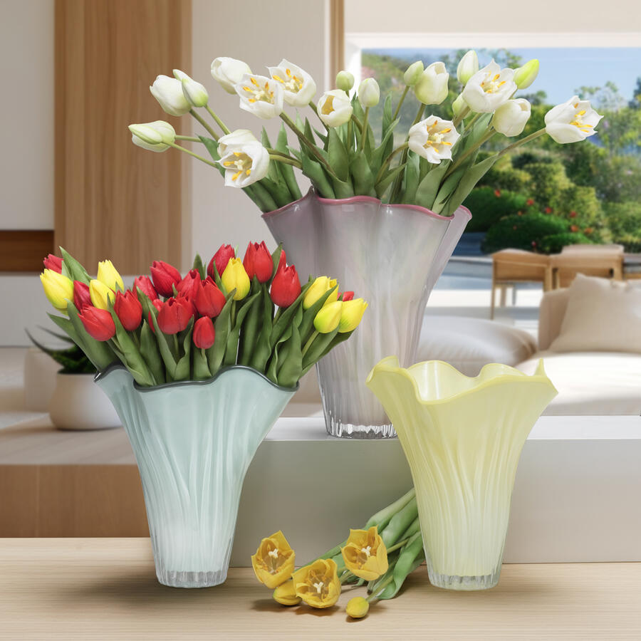 Fantin Argenti - Vaso vetro Fazzoletto Rosa