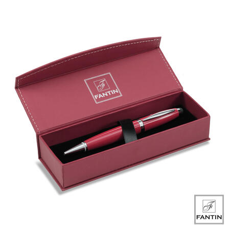 Fantin Argenti - Penna USB 16GB Rossa con Astuccio in Metallo ed Ecopelle