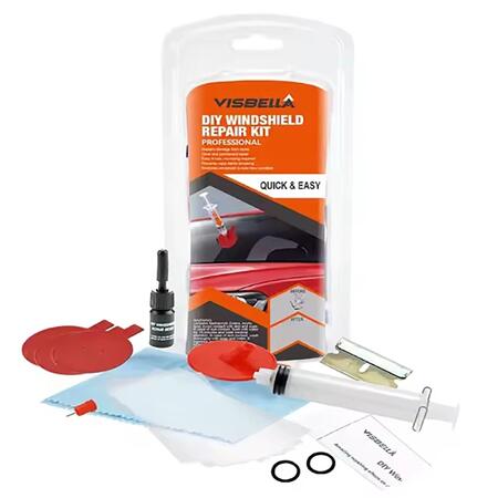 KIT RIPARAZIONE PARABREZZA AUTO RIPARA SCHEGGE RESINA VETRO CREPE FAI DA TE