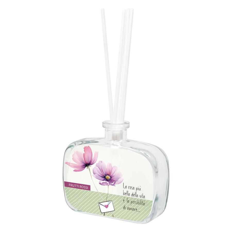 Wald - Profumatore in vetro fragranza frutti rossi decoro fiori