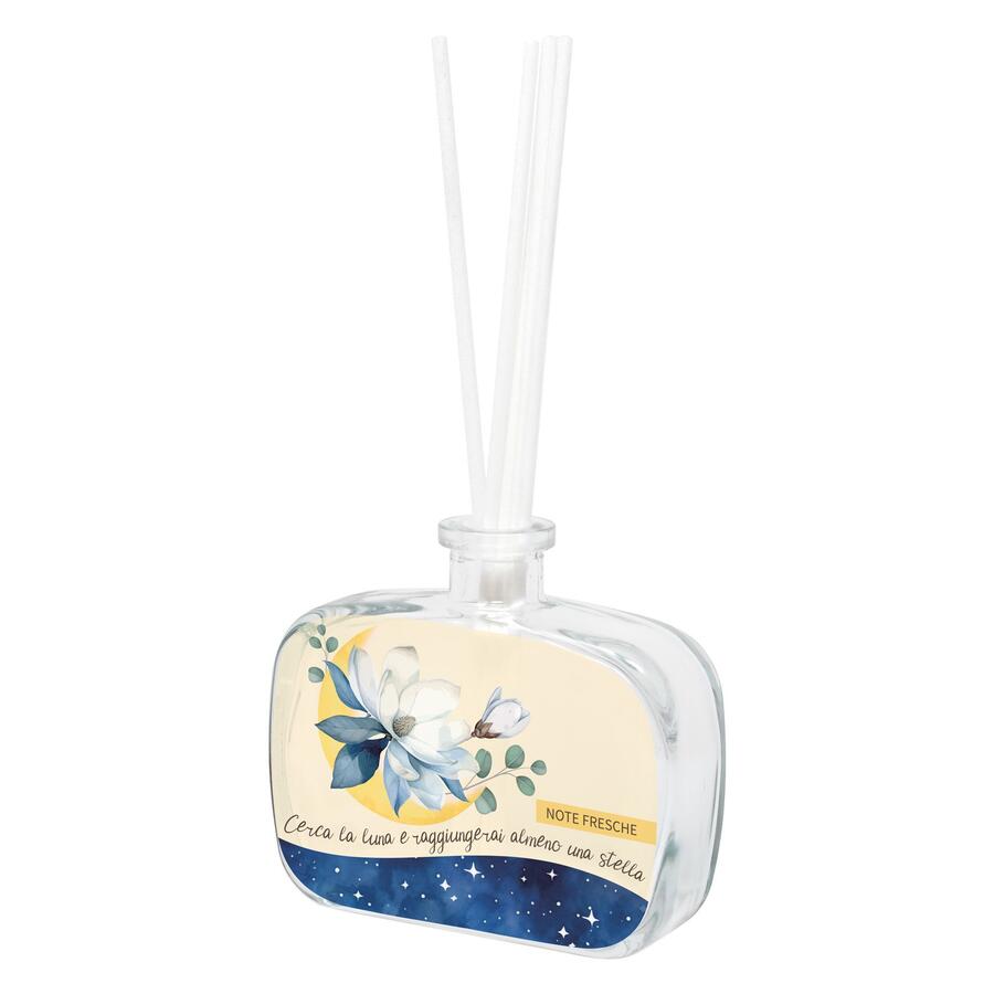 Wald - Profumatore in vetro fragranza note fresche decoro luna e stelle
