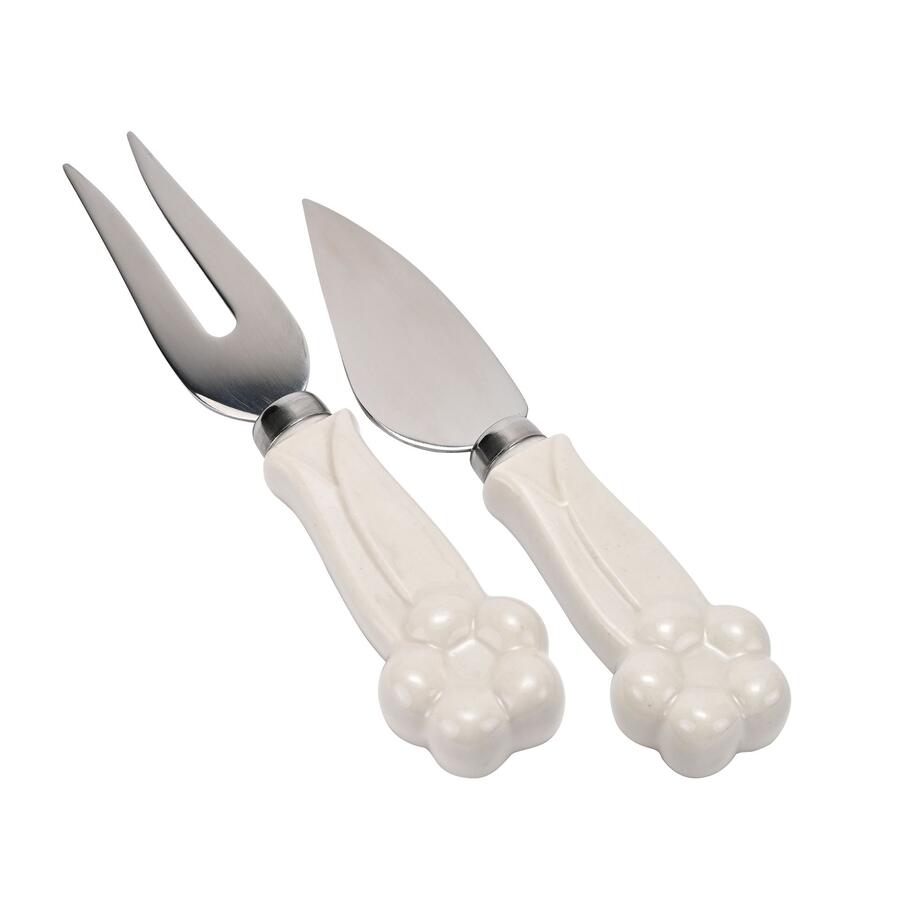 Wald - Set 2 pz formaggio con manico in porcellana