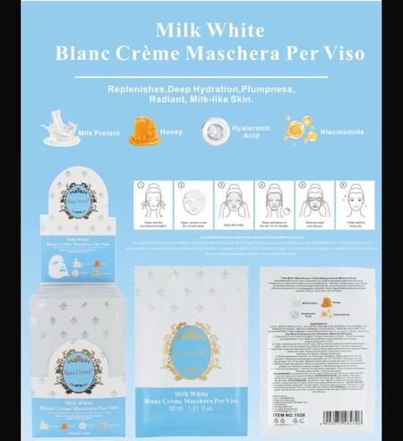 KISS OUMI MILK WHITE MASCHERA PER VISO (Conf. da 50 pezzi)