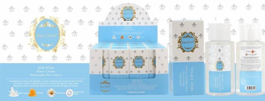 KISS OUMI MILK WHITE STRUCCANTE VISO da 180 ml (Conf. da 12 pezzi)