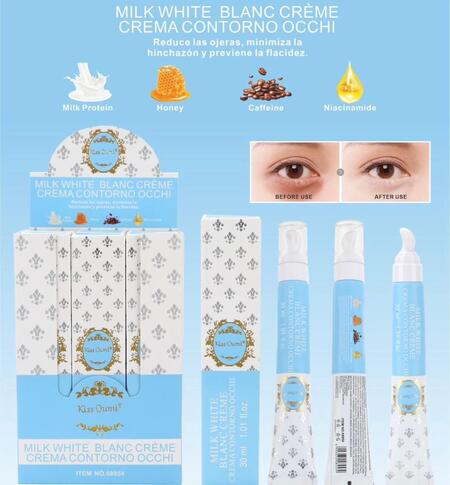 KISS OUMI MILK WHITE CREMA CONTORNO OCCHI da 30 ml (Conf. da 12 pezzi)