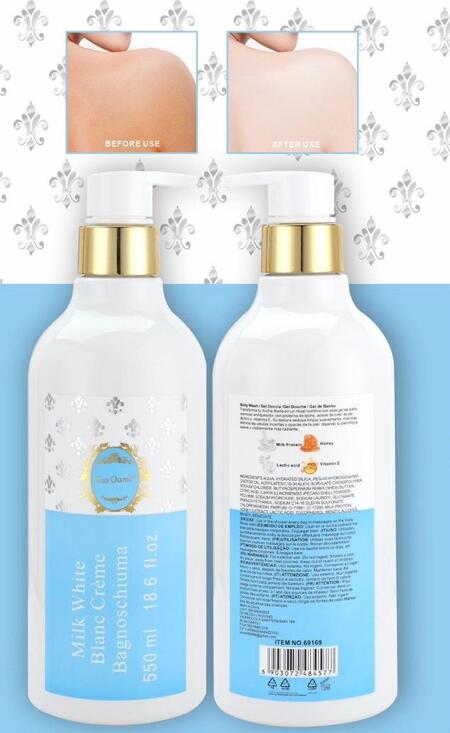 KISS OUMI MILK WHITE BAGNOSCHIUMA da 550 ml (Conf. da 12 pezzi)