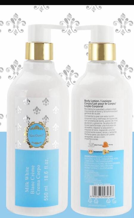 KISS OUMI MILK WHITE CREMA CORPO da 550 ml (Conf. da 12 pezzi 