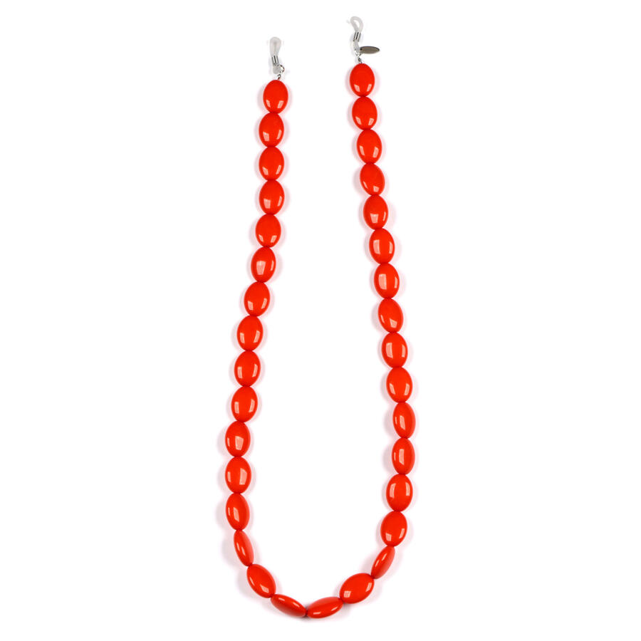 DoubleChain Pastel Stone - Catene per occhiali - Colore ORANGE e WHITE